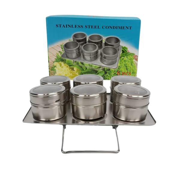 Especiero de Cocina x6Pcs STAINLESS STEEL CONDIMENT