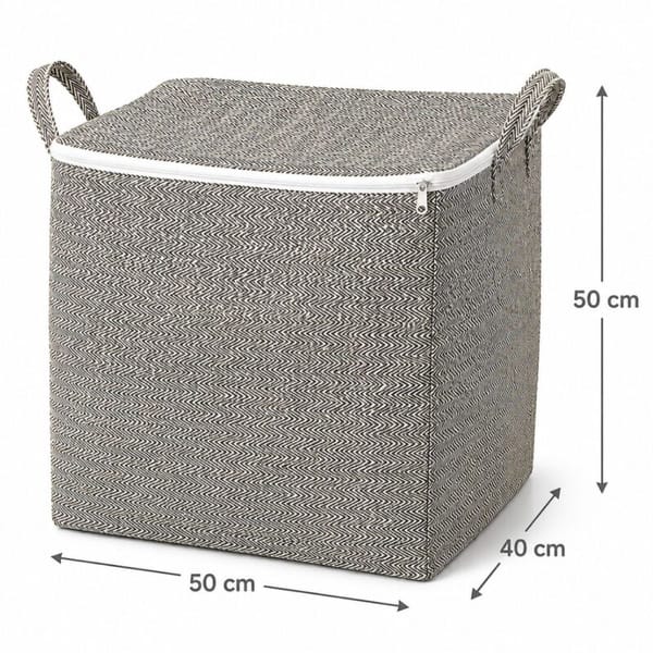 BOLSA ORGANIZADORA DE TELA CON CIERRE 50x40x50cm 110L