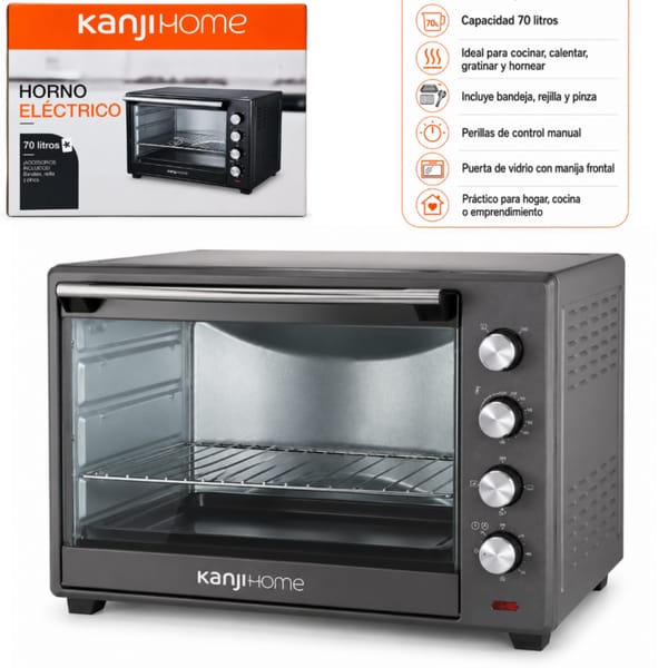 Horno Eléctrico 70L Kanji KJH-HE70H