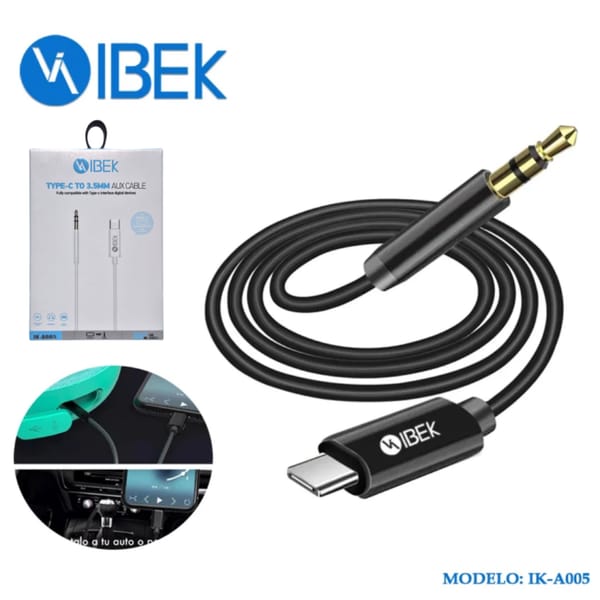 CABLE AUXILIAR A TIPO-C IBEK IK-A005