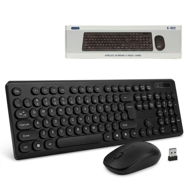 Combo Kit Teclado Y Mouse Inalambrico Wireles 2.4g AOAS A-1012