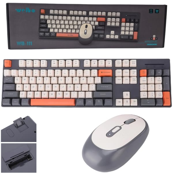 COMBO MOUSE Y TECLADO INALAMBRICO WEIBO WB-111