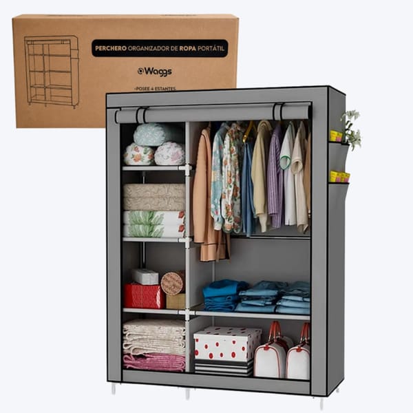 Armario Perchero Organizador de Ropa Portatil WAGGS 1118