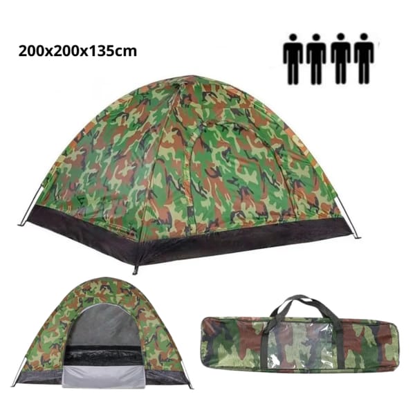 Carpa de Camping para 4 Personas 200x200x135cm SD-1130