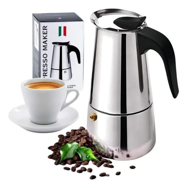 Cafetera Italiana WAFFY Acero Inoxidable Espresso Maker