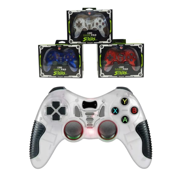 Joystick para PC con Vibración Cable USB L3000 GAME PAD SIRIUS