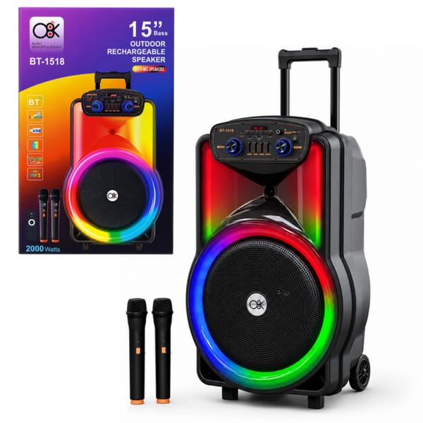 Parlante Bluetooth 15" Pulgadas PARTY BOX BT-1518