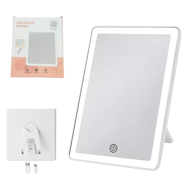 Espejo Maquillaje Táctil Led 3 Tonos Reclinable 033KA/ACC0316