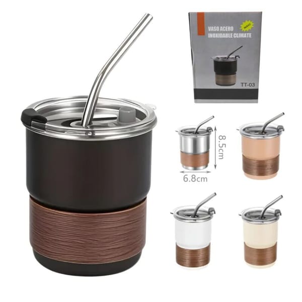 VASO DE ACERO INOXIDABLE/MATE TT-03 300ML