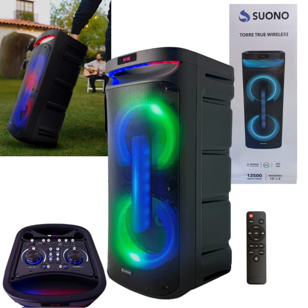 Torre de Sonido 12500W 2×10" Pulgadas TWS SUONO AYV0361