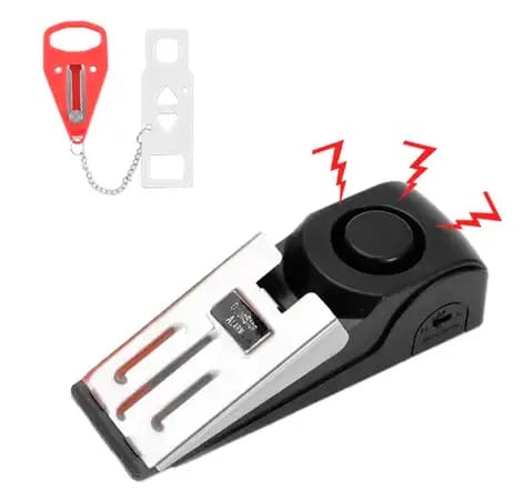 TOPE DE PUERTA CON ALARMA + TRABA DE CERRADURA TOPUER02