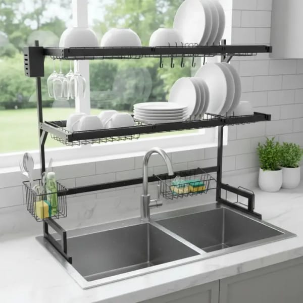 Escurridor De Platos Y Organizador De Cocina 85x80cm KITCHEN RACK HOG0639