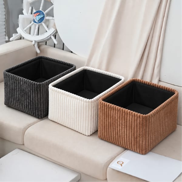 Organizador Plegable Felpa 28x28x15cm KR-2561