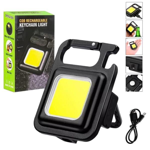 Llavero Luz LED Recargable USB-C COB KEYCHAIN