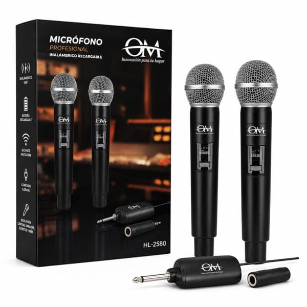 MICROFONO OM DOBLE HL-2580