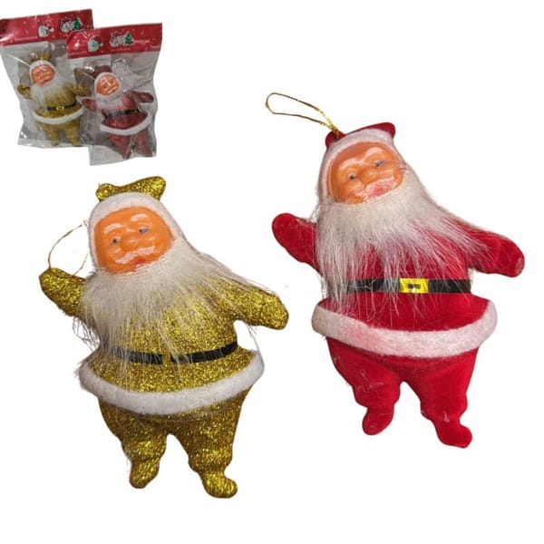 PAPA NOEL EN BOLSITA CH-25-6389-6/10 11.5cm