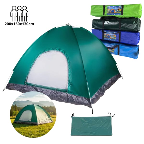 Carpa de Armado Automatico 3 Personas 200x150x130cm STARDOM SD-280
