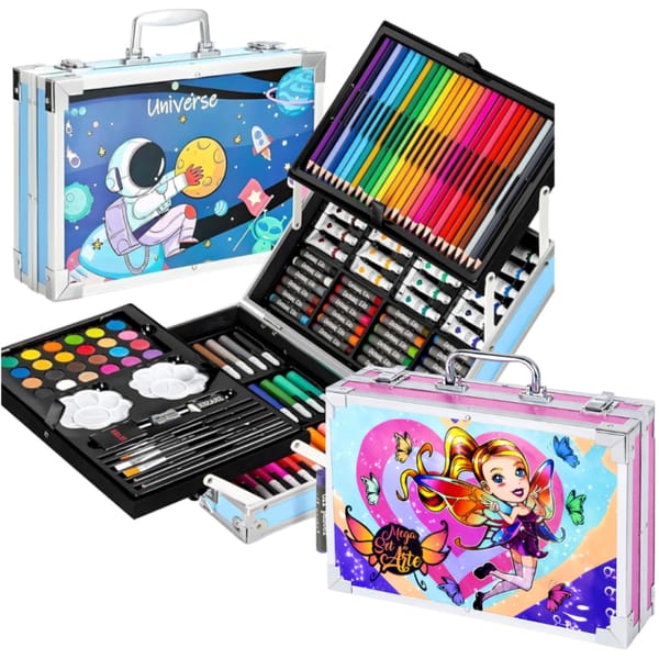 SET DE ARTE EN MALETIN 145 PCS Dos Modelos KD6145