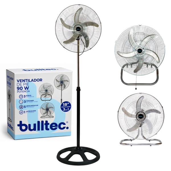 Ventilador Bulltec 3 en 1 18" 90W