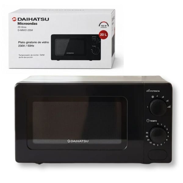 MICROONDAS MECANICO 20L 700W DAIHATSU D-MW01/20M