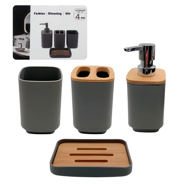 Set de Baño x4Pcs FASHION HOG0669