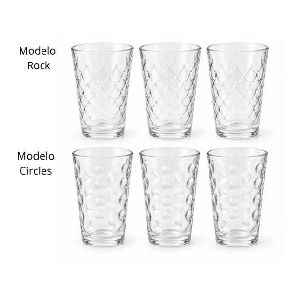 Set de 3 Vasos 340cc THE KITCHEN CIRCLES/ROCK
