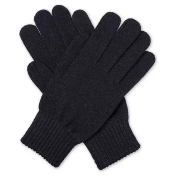 Guantes de Tela Diseño Liso Negro GBY-M10
