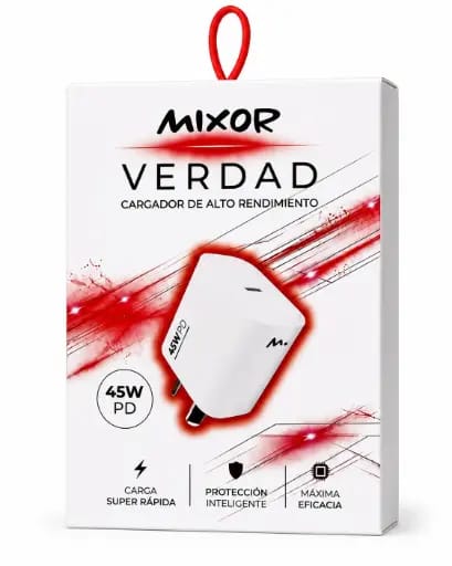 CARGADOR MIXOR VERDAD 45W TC + CABLE TC