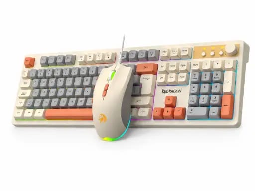KIT TECLADO+MOUSE CON CABLE RETRO NETKMAK NM-TM34