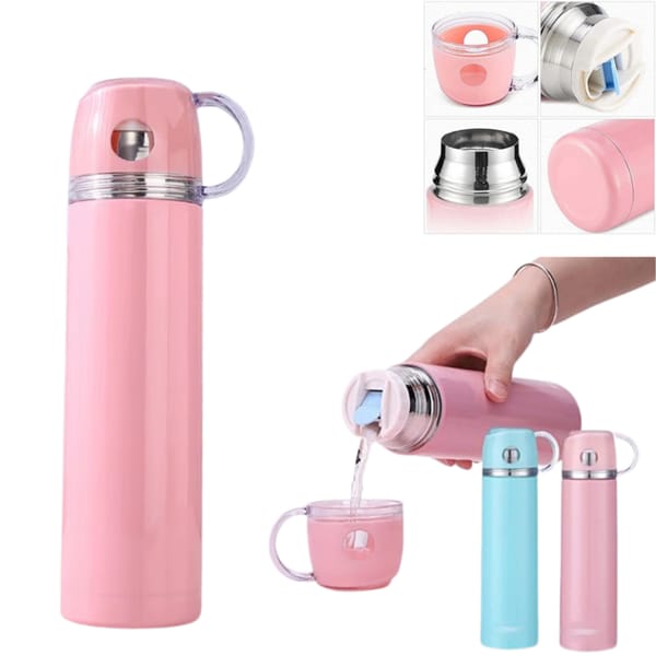 TERMO CON TAZA CUP 500ML HEALTHY LIVING B263+020