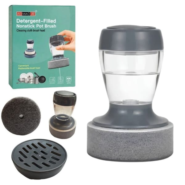 ESPONJA con RECIPIENTE para DETERGENTE CON NONSTICK POT