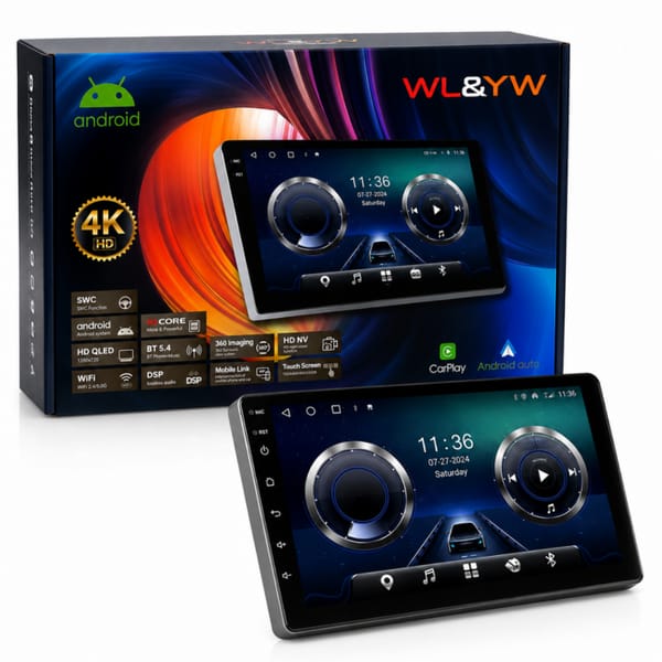 ESTEREO CON PANTALLA 9" WL&YW 4K HD CR-42