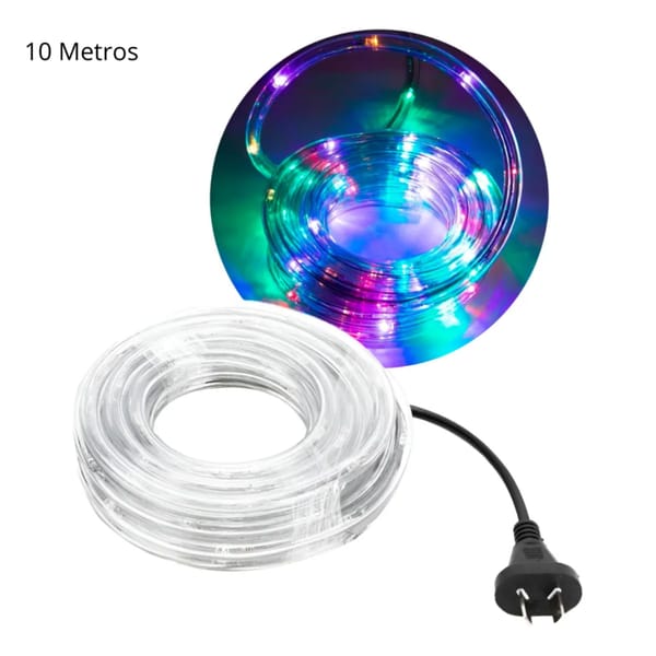 LUZ MANGUERA LED NAVIDAD 10M MULTICOLOR NV17