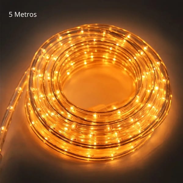 LUZ MANGUERA LED NAVIDAD 5M BLANCA NV96