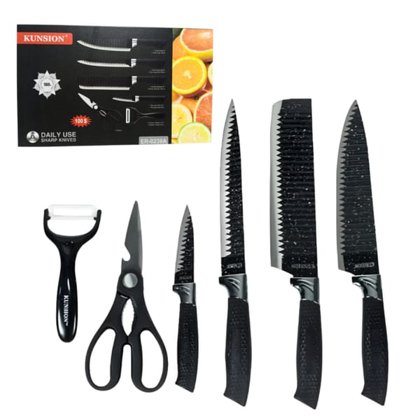 SET DE CUCHILLOS X6PCS KUNSION ER-0238A