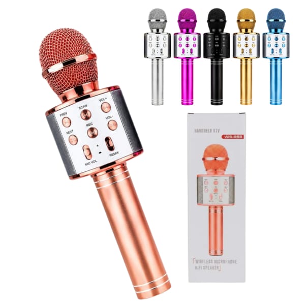 Microfono Karaoke con Parlante y Bluetooth WS858
