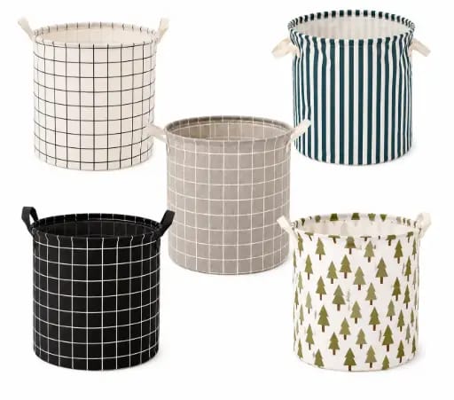 CESTO ORGANIZADOR PARA ROPA 40X50CM 60L