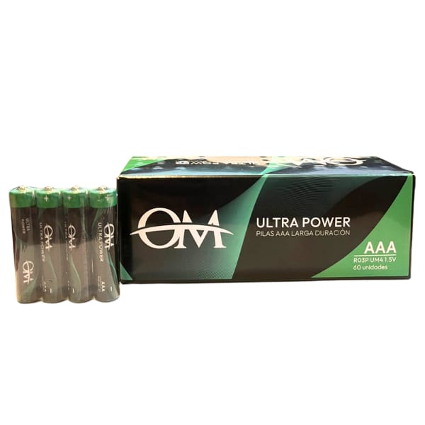 Caja de Pilas x60 Unidades OM AAA