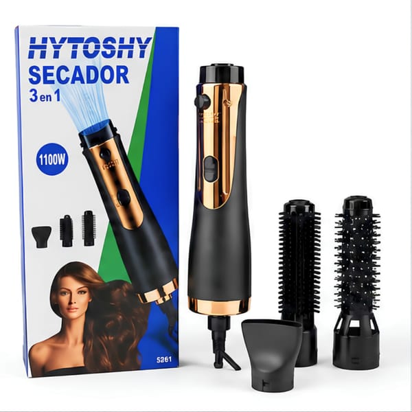 Cepillo Secador 3 En 1 Peinador Voluminizador Multifunción HYTOSHY 3EN1 5261