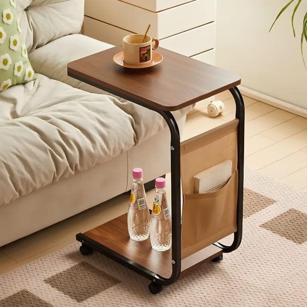 Mesa Ratona con Ruedas y Bolsillo para Libro COFEE STAR TABLE 5704