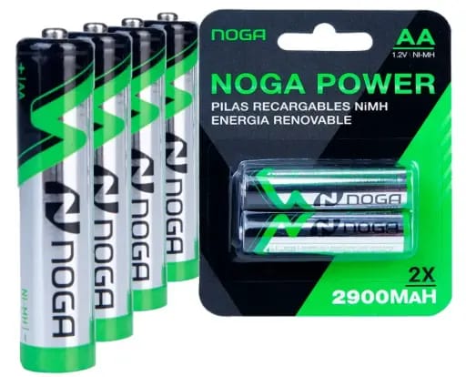PILAS RECARGABLES AA NOGA