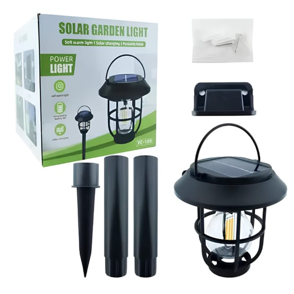 Lampara Led Carga Solar Estaca c/Sensor YC-169