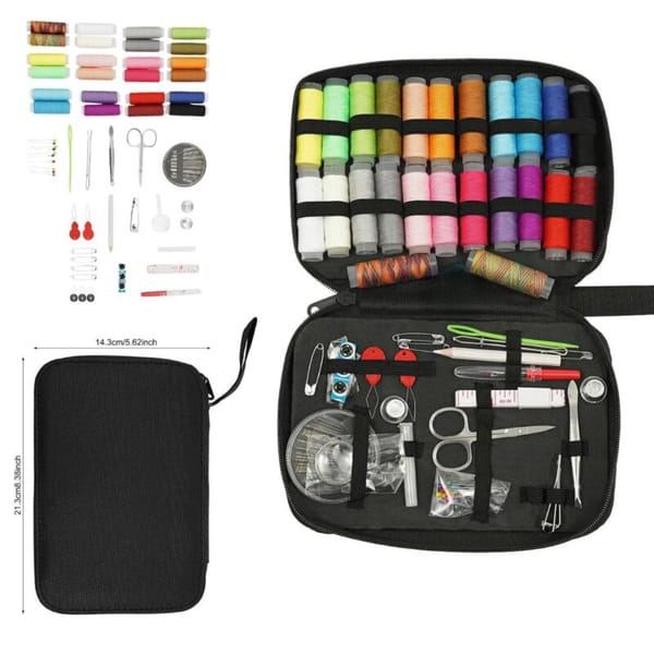 KIT DE COSTURA EN ESTUCHE NEGRO KM-61395
