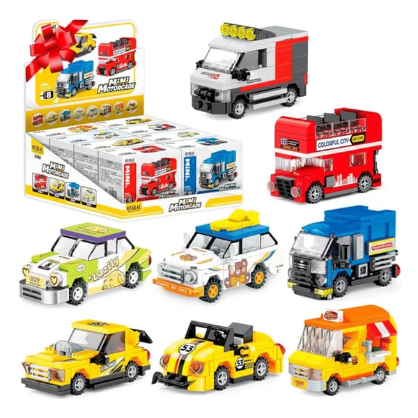 Mini Autos de Bloques Desarmables por Unidad