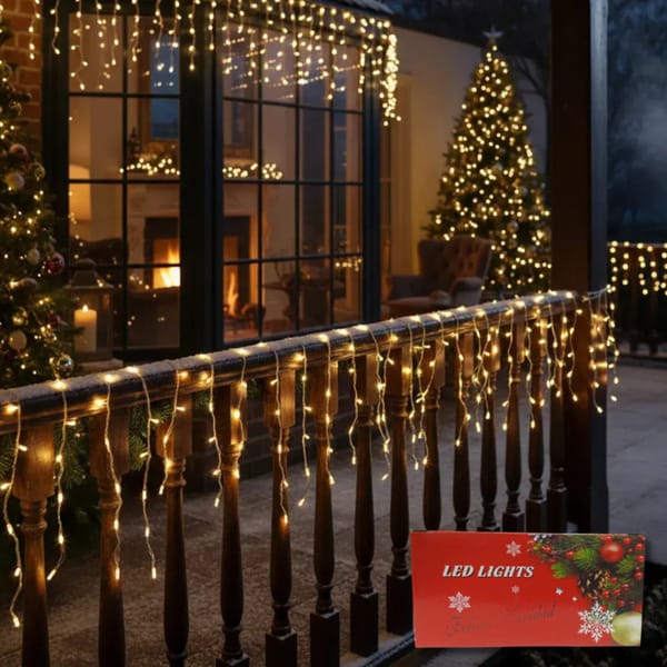 Lluvia Cortina Led 200 Luces 6 Mts Calida NV33