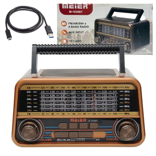 Radio Parlante Con Bluetooth 8 Bandas Bateria Recargable MEIRE M-1939BT