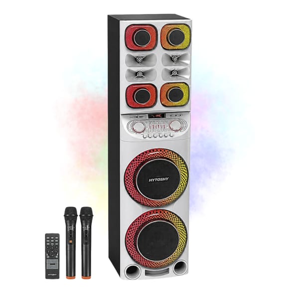 Parlante Hytoshy 2×12" Pulgadas Bluetooth Aux SD FM RGB W1219