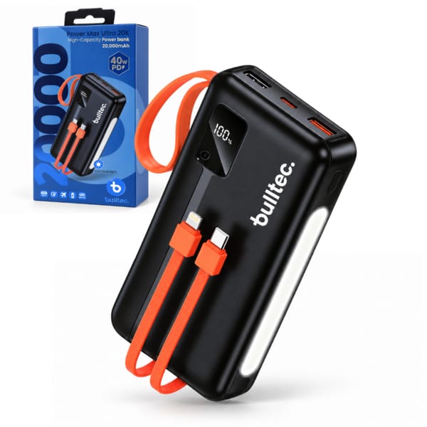 Power Bank 20.000mAh BULLTEC Doble Salida Linterna 20K BT-P20K