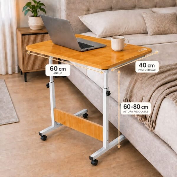 Mesa con Altura Regulable con Ruedas ORYX OR-TB04