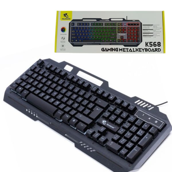 TECLADO YELANDAR GAMING METAL KEYBOARD K568